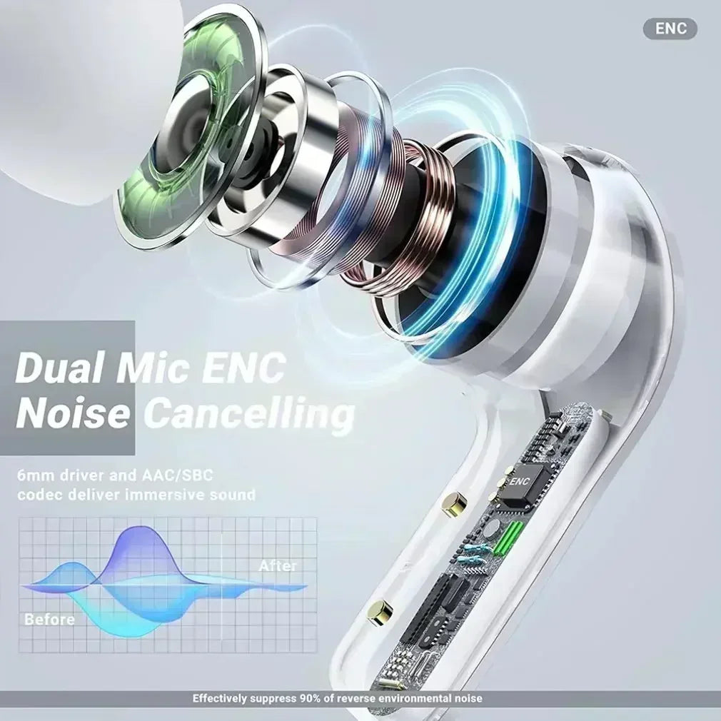 DAMORE ANC Bluetooth Earphones: Hi-Fi Wireless Earbuds