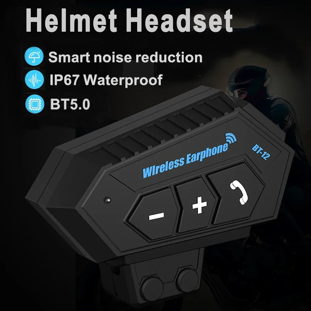 Kankeirr Universal Helmet Bluetooth Headset for Motorcyclists | Premium Sound & Safety