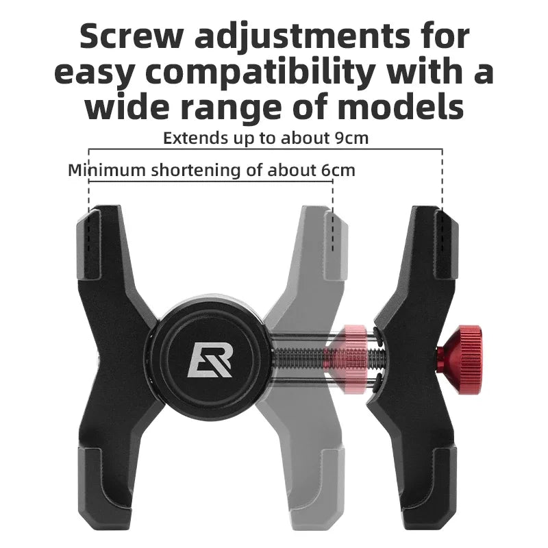 ROCKBROS Aluminum Bike Phone Mount – 360° Rotation Holder 4.7-7.09"