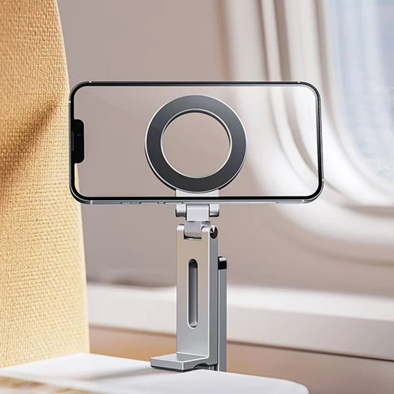 Magnetic Folding Phone Stand – Portable 360° Desktop Holder