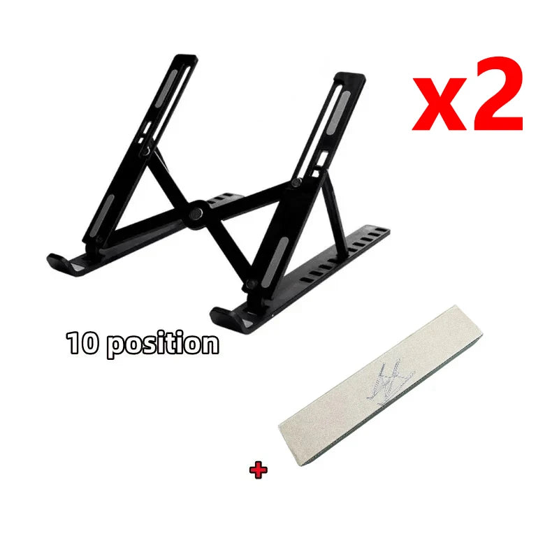 Foldable Adjustable Laptop Stand – Portable ABS Bracket for MacBook Air Pro PC