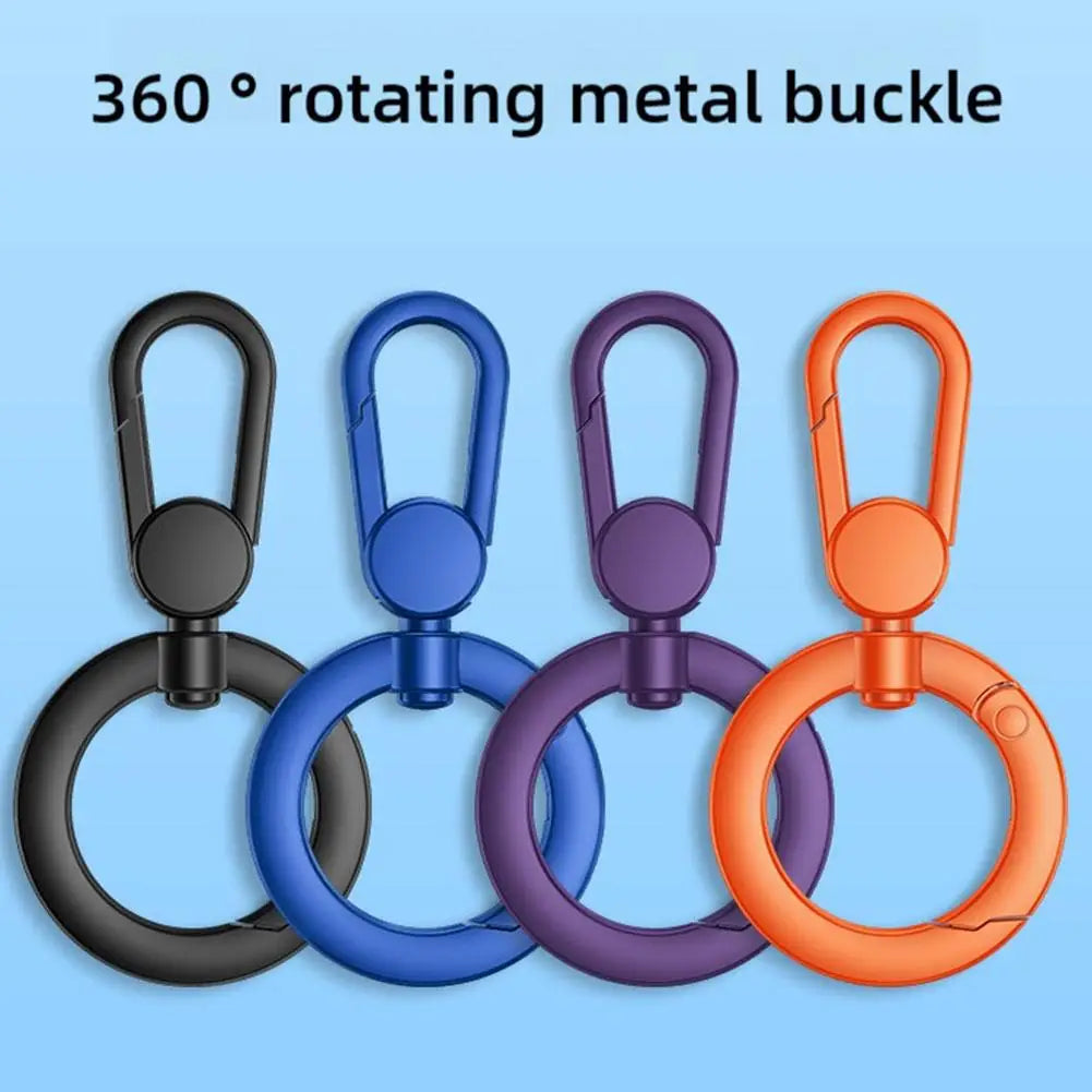 Metal Phone Lanyard Buckle Patch | 360° Rotatable Zinc Alloy Clip Hook | Universal Phone Accessory