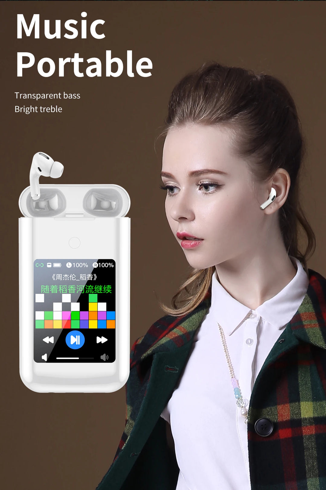 SIMSONLAB Bluetooth 5.3 TWS Wireless Earbuds with Power Bank