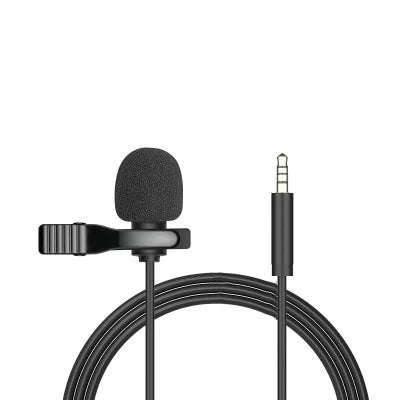 Mini Wired Lavalier Microphone | USB & 3.5mm Clip-On Lapel Mic for Laptop PC DSLR iPhone