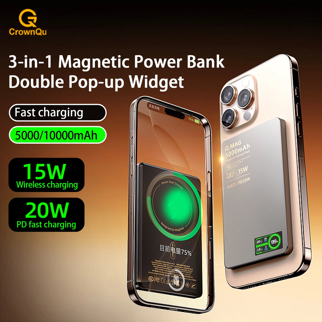 CrownQu Qi2.1 Power Bank