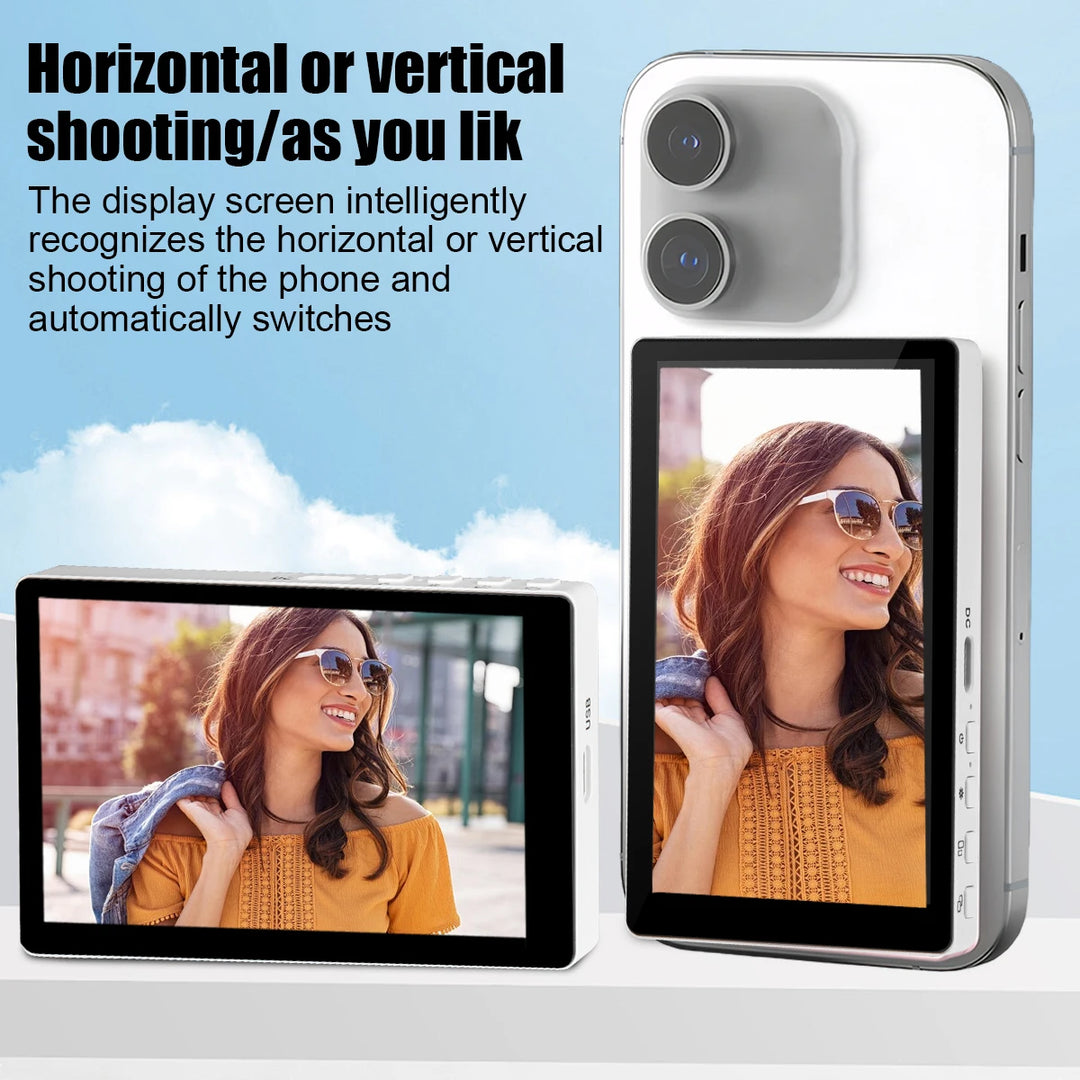 Wireless Vlog Magnetic Selfie Screen