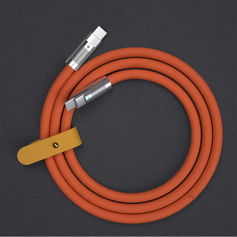 120W 6A Super Fast Charge USB-C to C Liquid Silicone Cable | PD Quick Charge 1M 2M Cord
