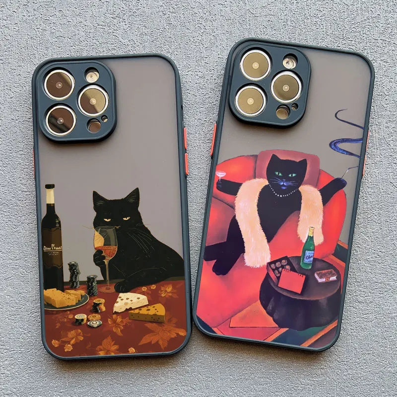 Funny Cat iPhone Case (Cartoon Shockproof Cover)