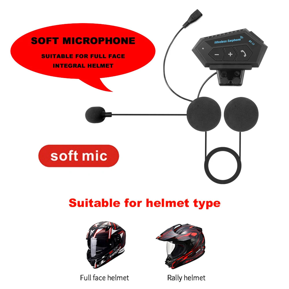 Motorcycle Helmet Bluetooth Headset