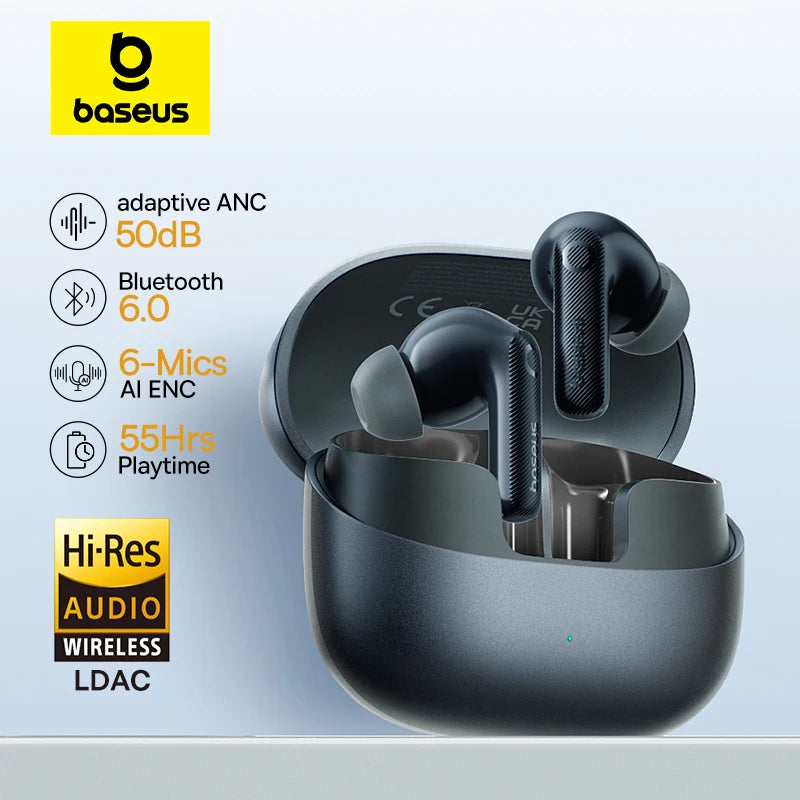 Baseus EP10 Pro ANC Earbuds LDAC Hi-Res 50dB Noise Cancelling