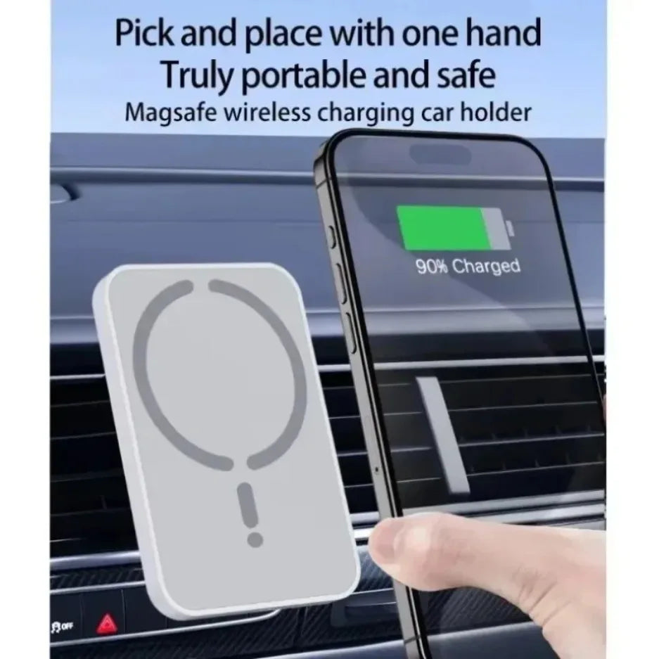 MagSafe Wireless Car Charger Air Vent Mount – 15W Fast Charging, 360 Rotation