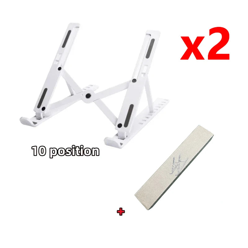 Foldable Adjustable Laptop Stand – Portable ABS Bracket for MacBook Air Pro PC