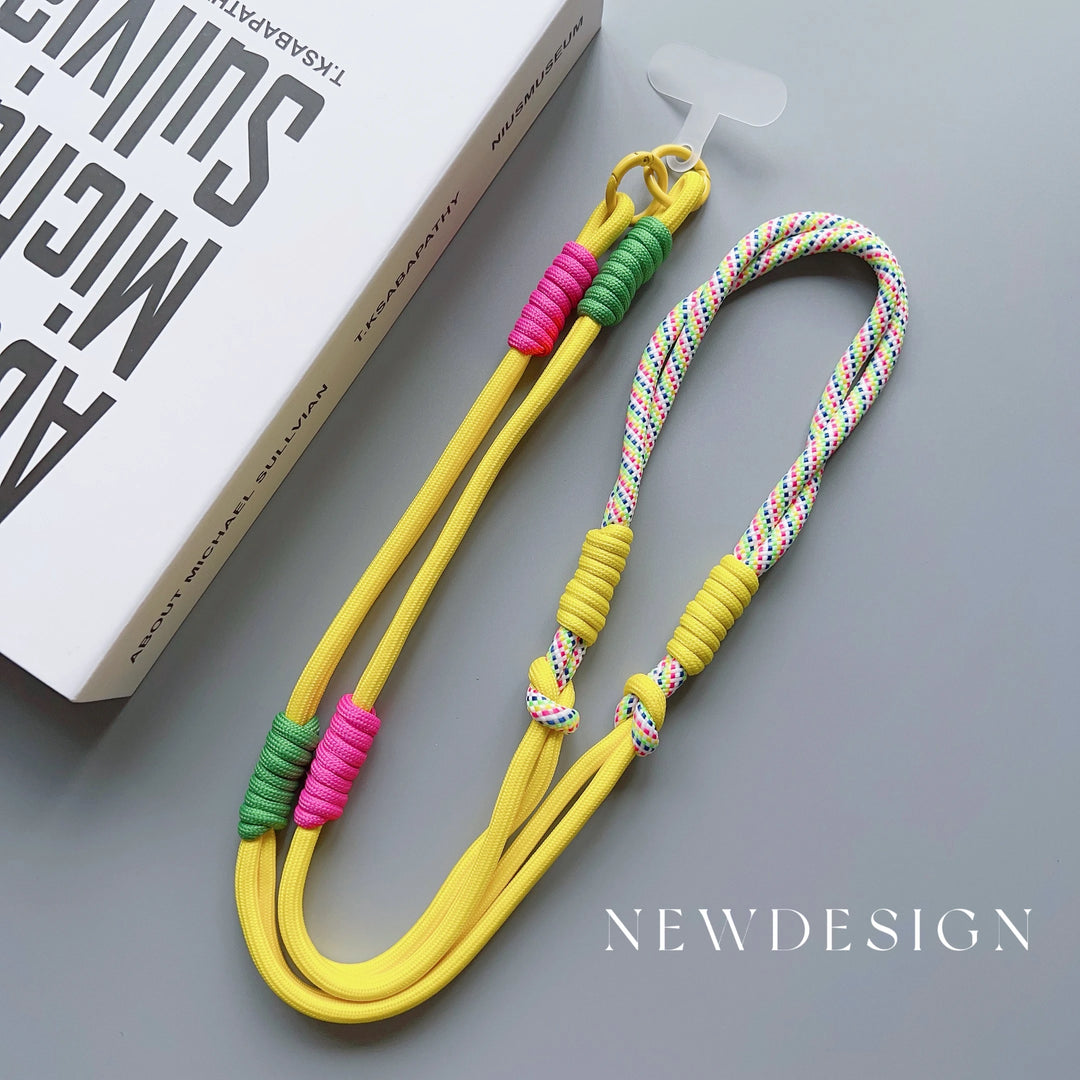 Page Title Crossbody Phone Lanyard – Adjustable Shoulder Strap with Patch