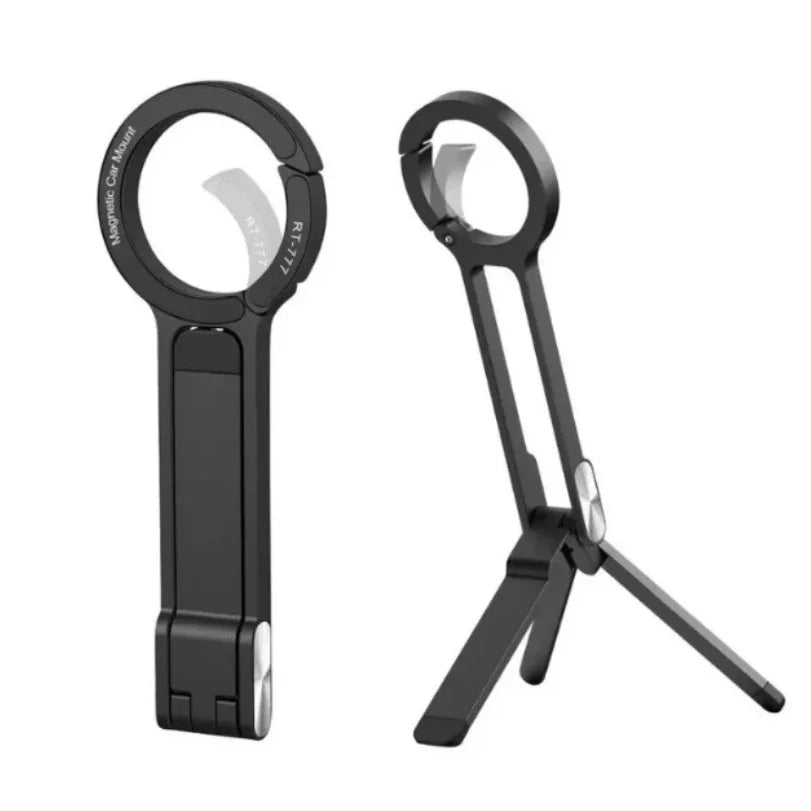VIKEFON Magnetic Carabiner Phone Tripod – Foldable Selfie Stick Stand