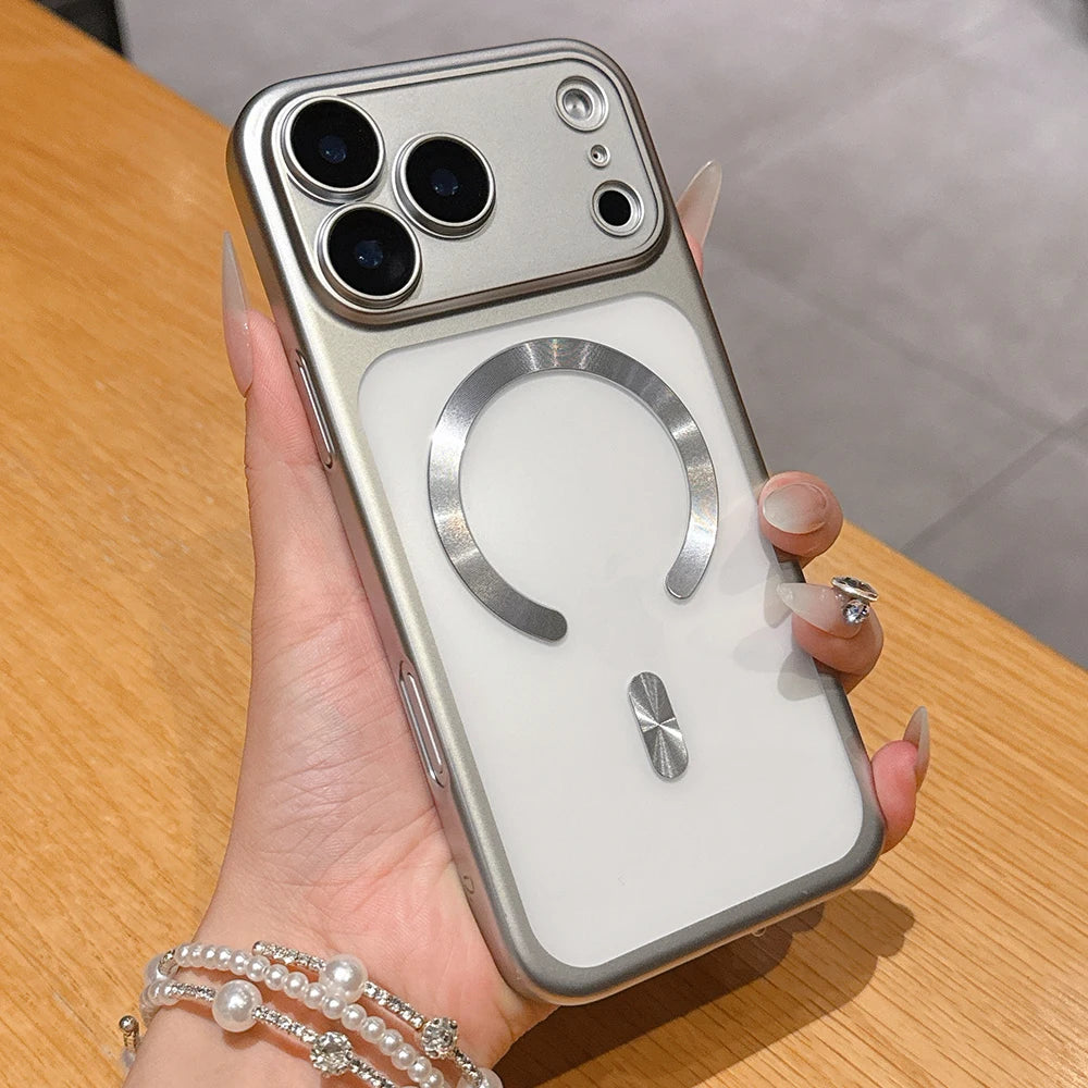 Matte Translucent MagSafe iPhone 17 Pro Max Case | Magnetic Shockproof Camera Protector Cover