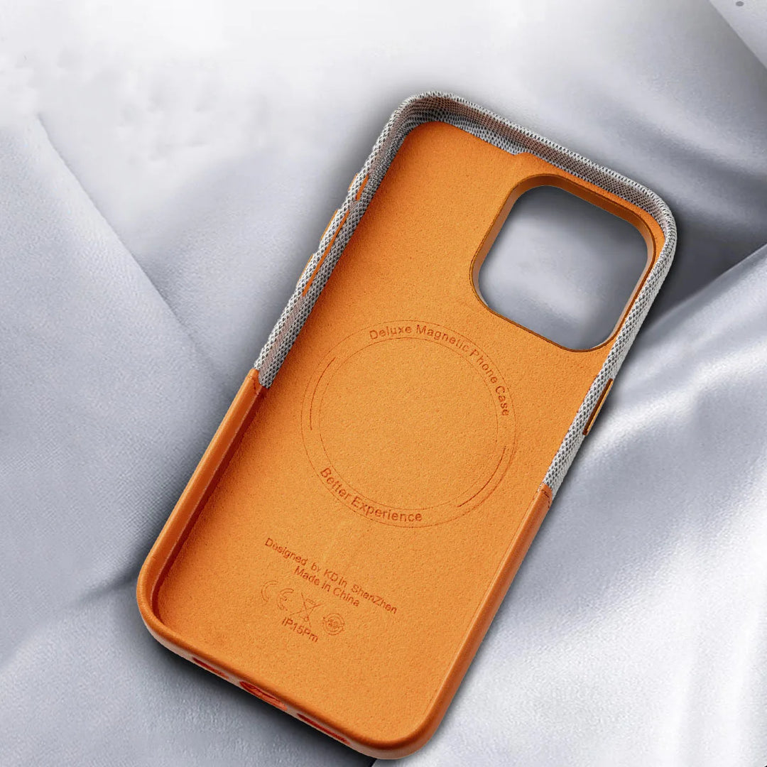 Custom MagSafe Leather iPhone Case with Name