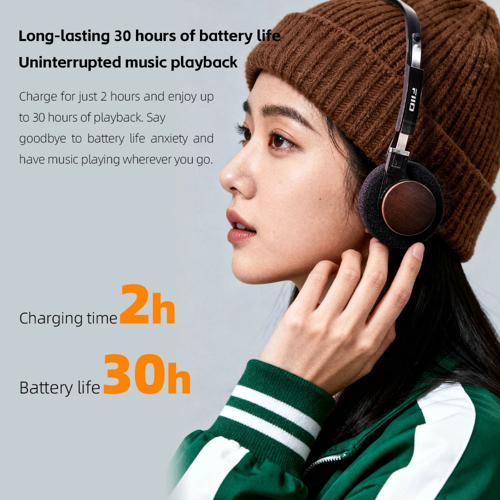 FiiO EH11 On-Ear Bluetooth Headphones LDAC Hi-Res Powerful Bass
