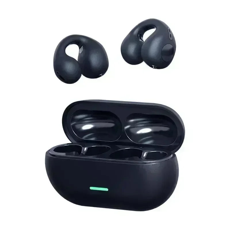 Open Ear Headphones – Clip On Bluetooth 5.3 Sport Earbuds