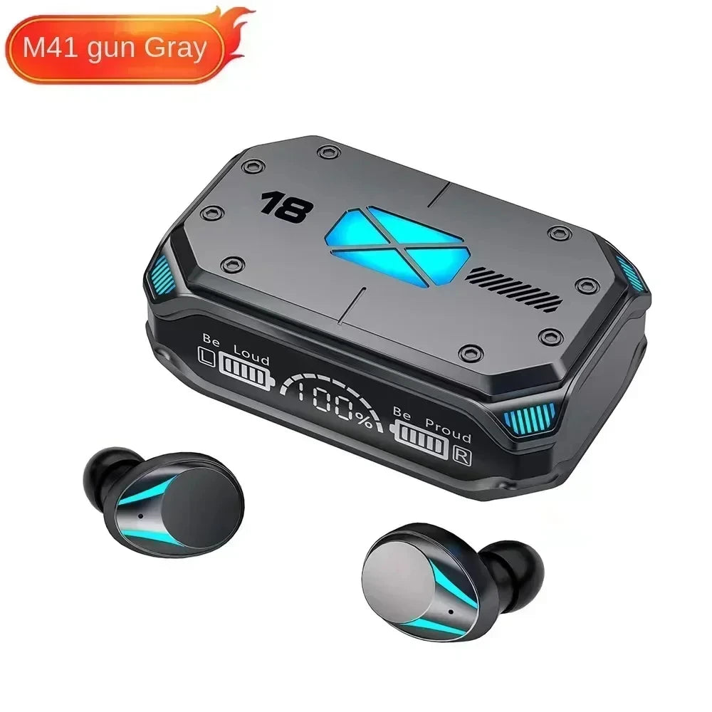 PHONEPACE M41 Gaming Bluetooth 5.3 Earbuds with RGB Lights and Power Bank