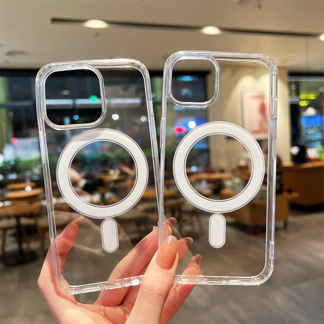 Clear MagSafe iPhone Case for 11-17 Pro Max