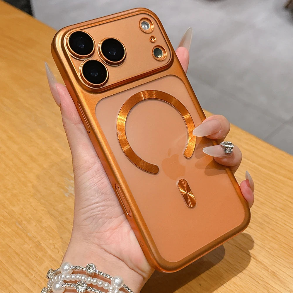 Matte Translucent MagSafe iPhone 17 Pro Max Case | Magnetic Shockproof Camera Protector Cover