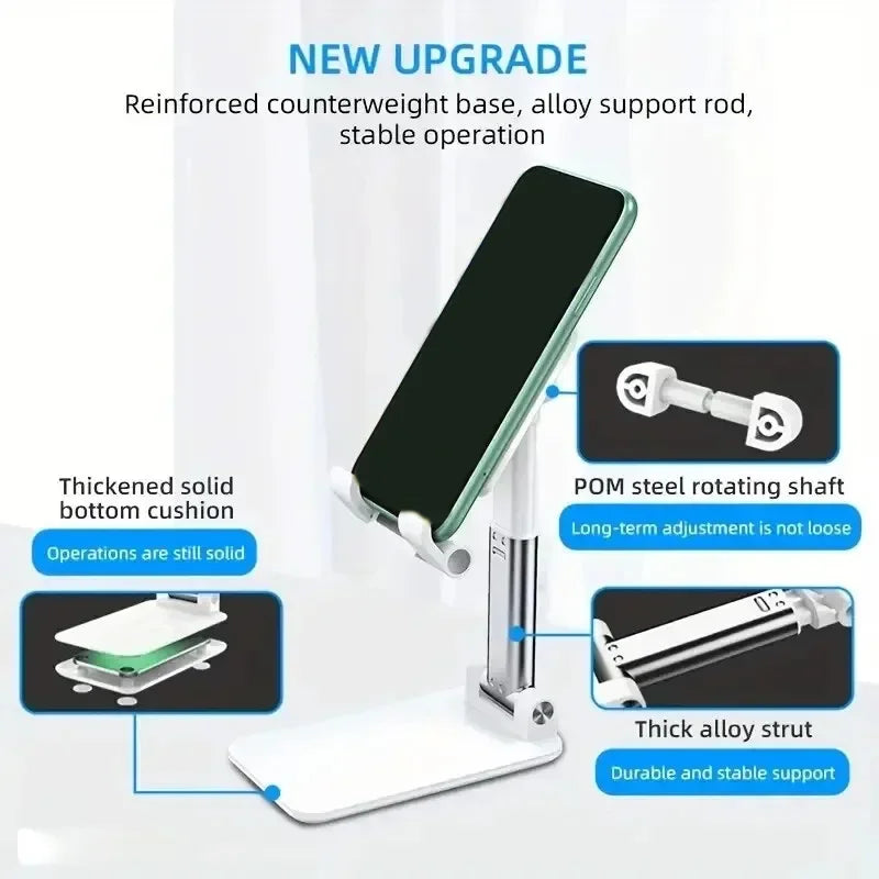 Adjustable Telescopic Phone & Tablet Stand – Foldable & Ergonomic Desk Holder – phone-stand