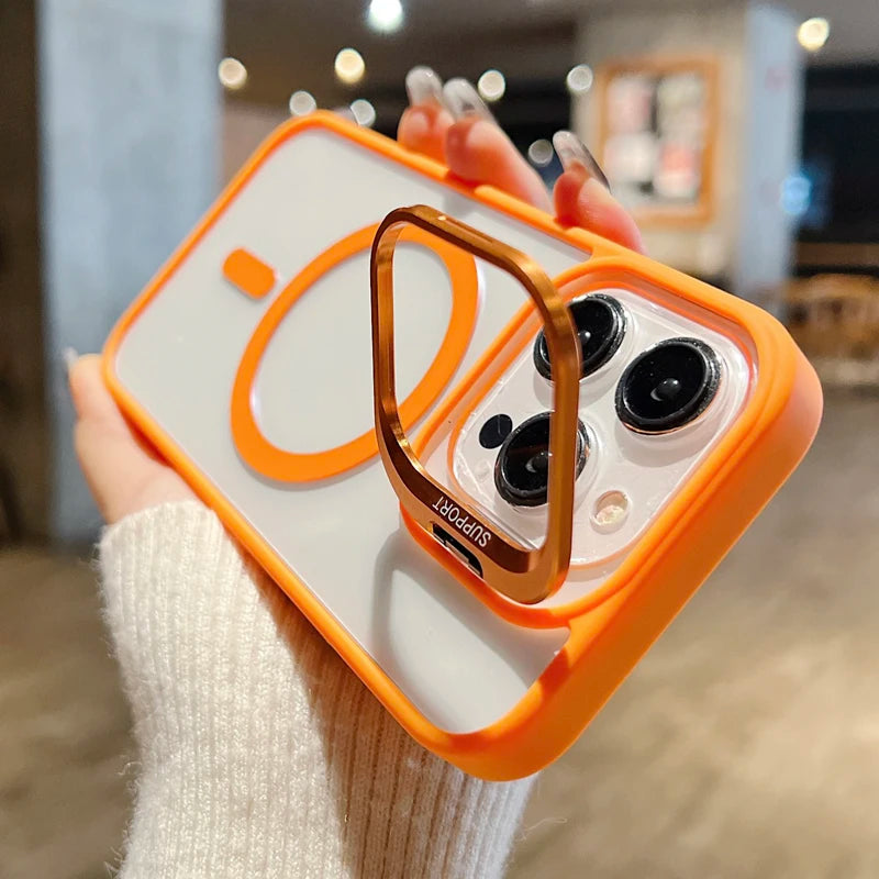 MagSafe Glass Lens Protector Case iPhone 17 16 15 14 13 12 11 Pro Max Magnetic Shockproof Clear Cover