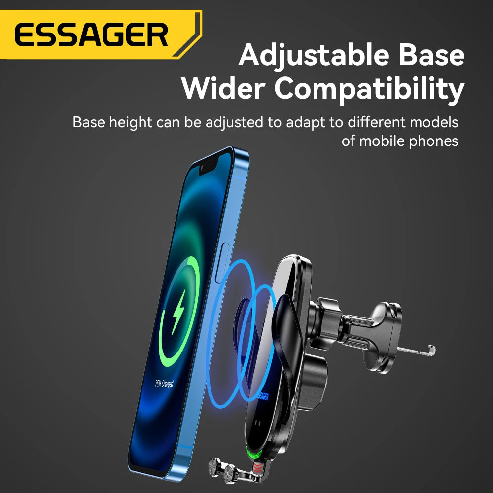Essager 15W Wireless Charger Car Mount – Air Vent Phone Holder