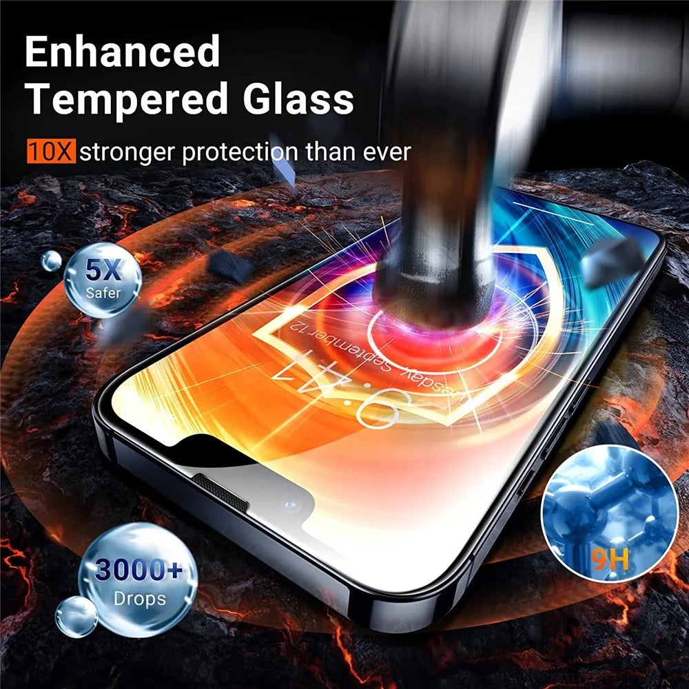 iPhone Screen Protector X to 17 Pro Max - Anti Scratch & Shatter - 1-5 Pack