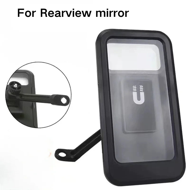 Waterproof Bike Phone Holder with Magnetic 360° Swivel Mount for Motorcycle