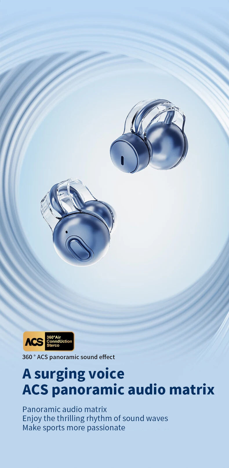 iHseno I36 Open-Ear TWS Earbuds