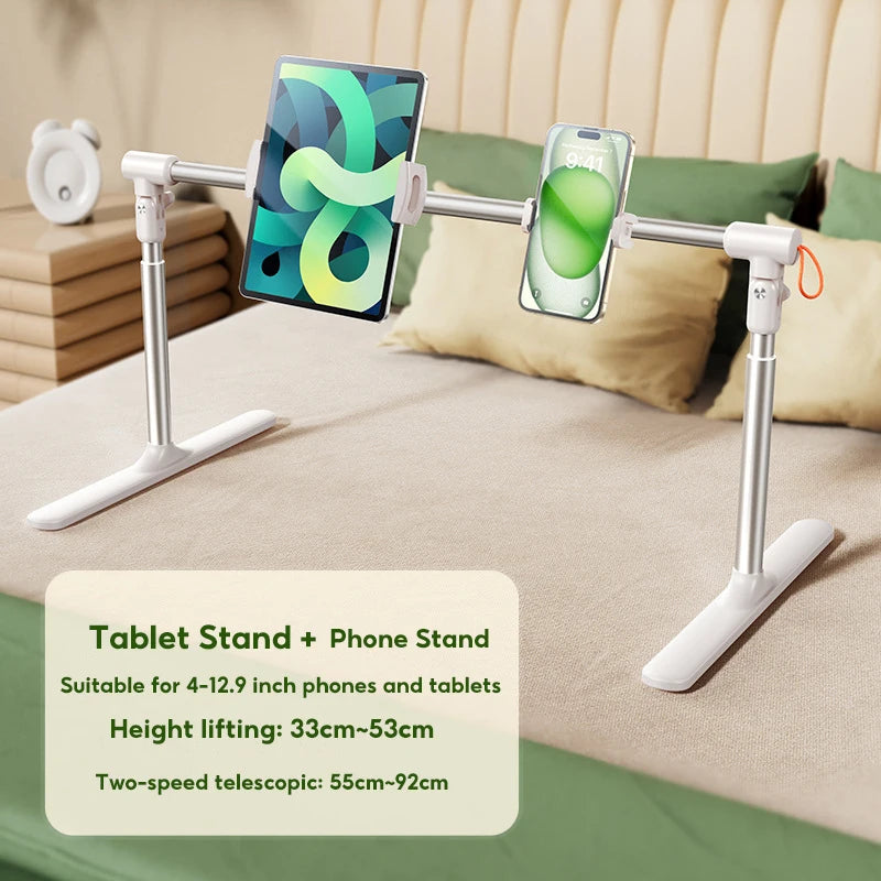 CT13 Aluminum Bed Tablet Phone Holder – Lazy Bracket Telescopic Folding Stand
