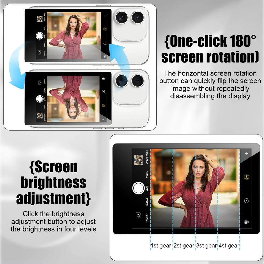 Wireless Vlog Magnetic Selfie Screen