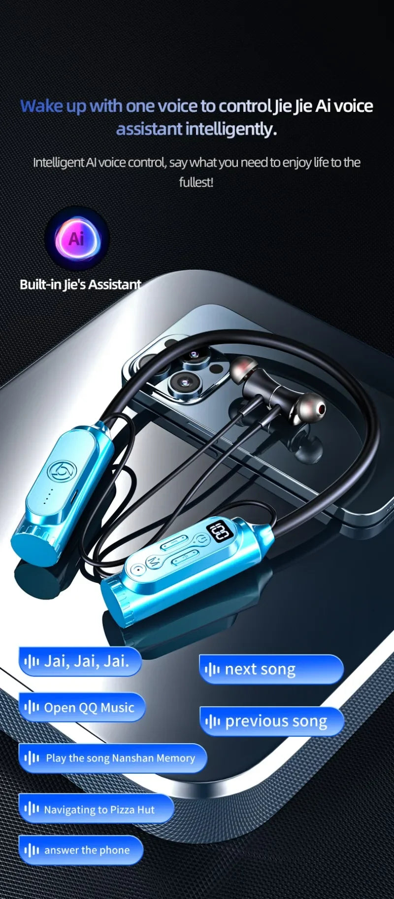 Luxuglow Bluetooth Earphones with Power Bank - Long Battery Life