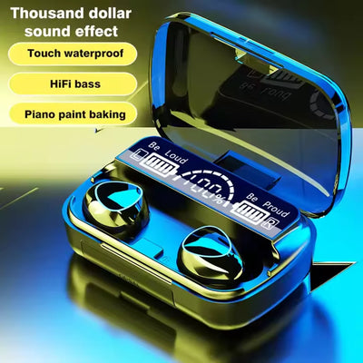 M10 Wireless Earbuds with Power Bank Charging Case Sports