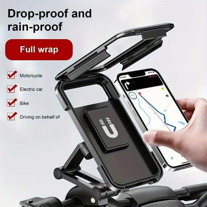 Waterproof car air vent phone holder for bike and motorcycle with magnetic 360° swivel mount