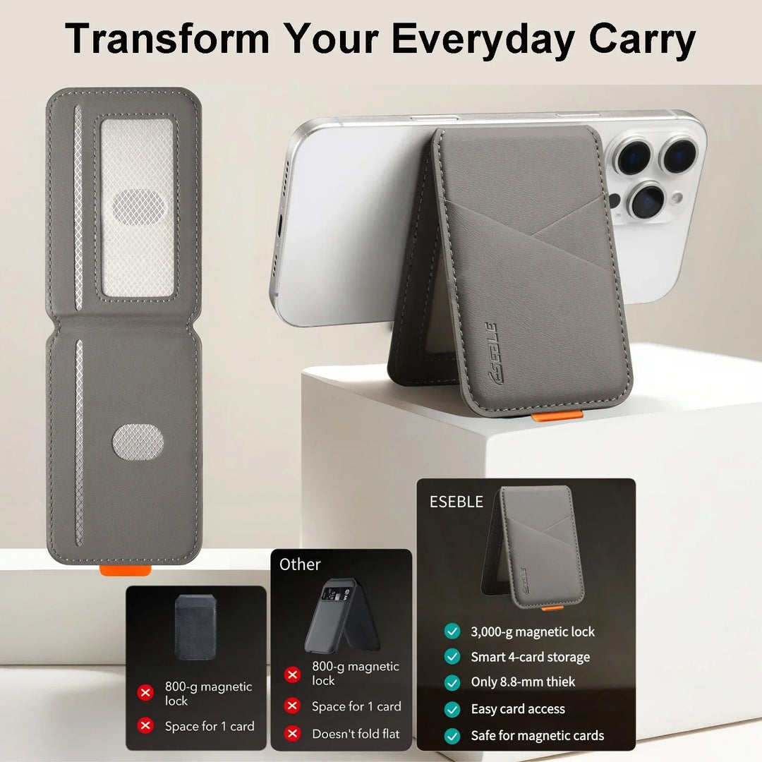 Eseble MagSafe Leather Card Holder Case for iPhone - JEFF's Favorite Picks — Magnetic Wallet Case for iPhone 17 16 Plus