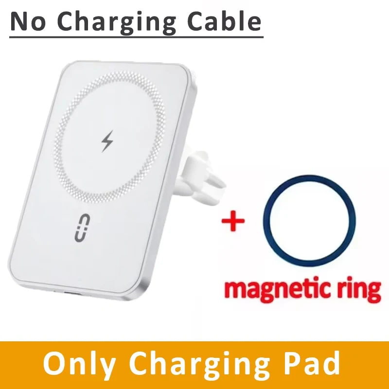 VIKEFON MagSafe Wireless Car Charger – 15W Air Vent Phone Holder Mount