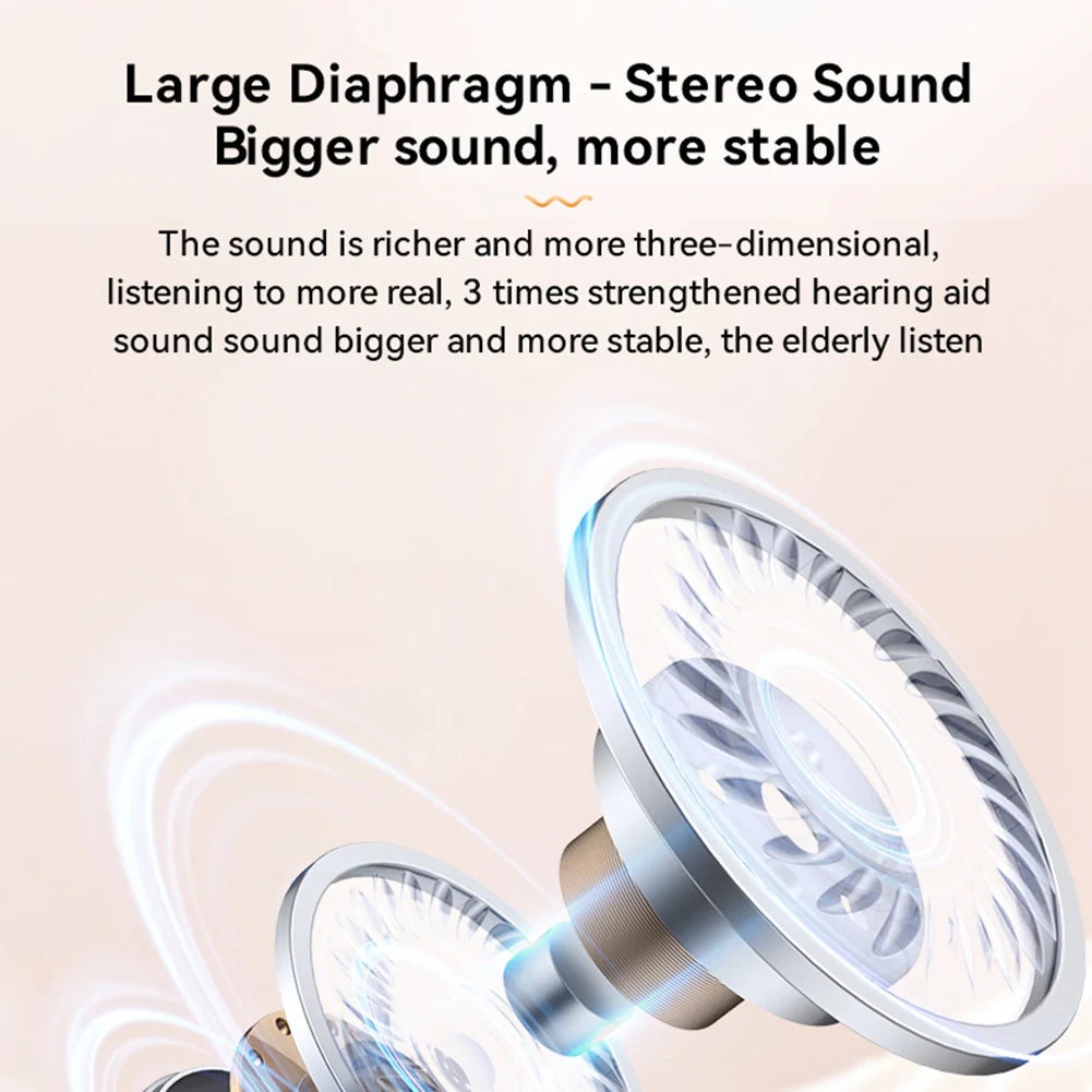 Wireless Hearing Aid Earbuds for Seniors and Adults