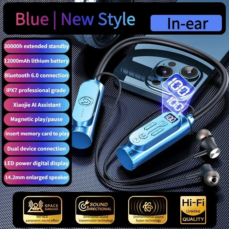 Luxuglow Smart Neckband Earphones with ANC and Power Bank