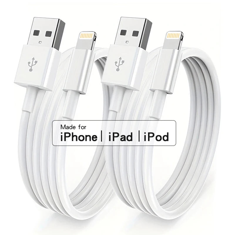 LAIHONEN MFi Certified iPhone Lightning Cable 3-Pack | USB-A Fast Charging Data Cable iPhone 14–5