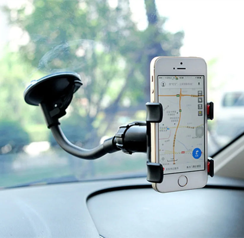 360° Flexible Car Phone Holder | Dashboard Windshield GPS Mount | Desk Table Universal Stand