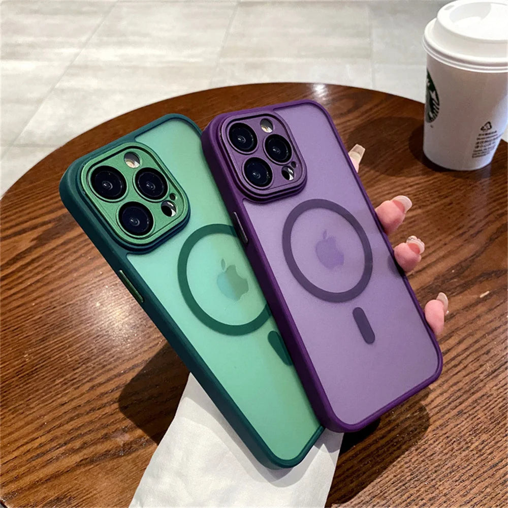 Buy MagSafe Case iPhone 16 Pro – Matte Translucent Lens Protect | Free Shipping & Fast Delivery