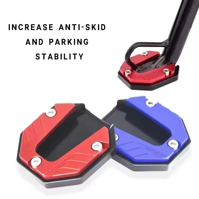 Motorcycle Kickstand Extender – Aluminum Alloy Side Stand Foot Pad for All Bikes