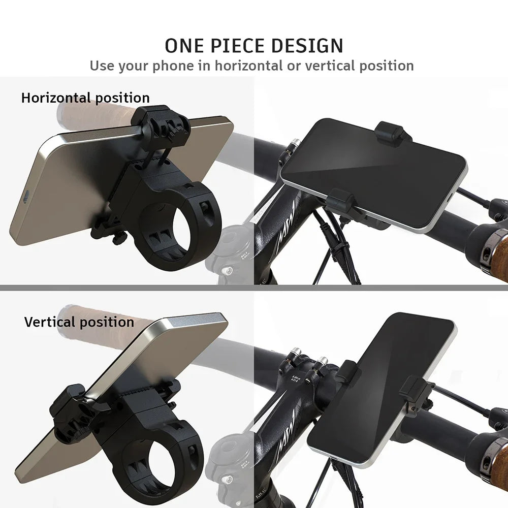 UPPEL Mini Bike Phone Holder – 360° MTB Handlebar Mount 31.8mm