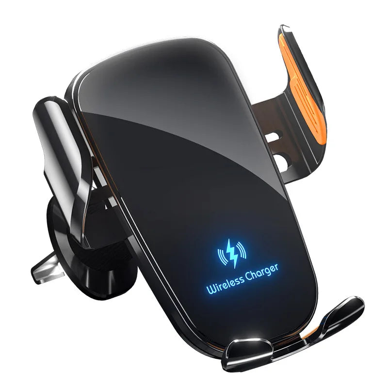 Smart Induction Car Phone Holder – 15W Wireless Fast Charging Mount