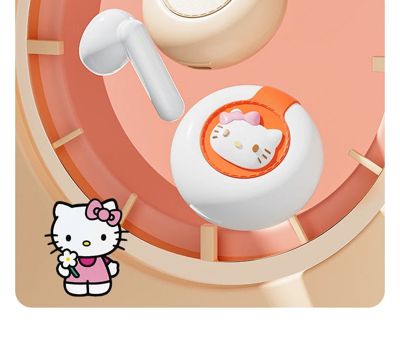 Hello Kitty Bluetooth 5.2 Wireless Earbuds, Waterproof, Affordable