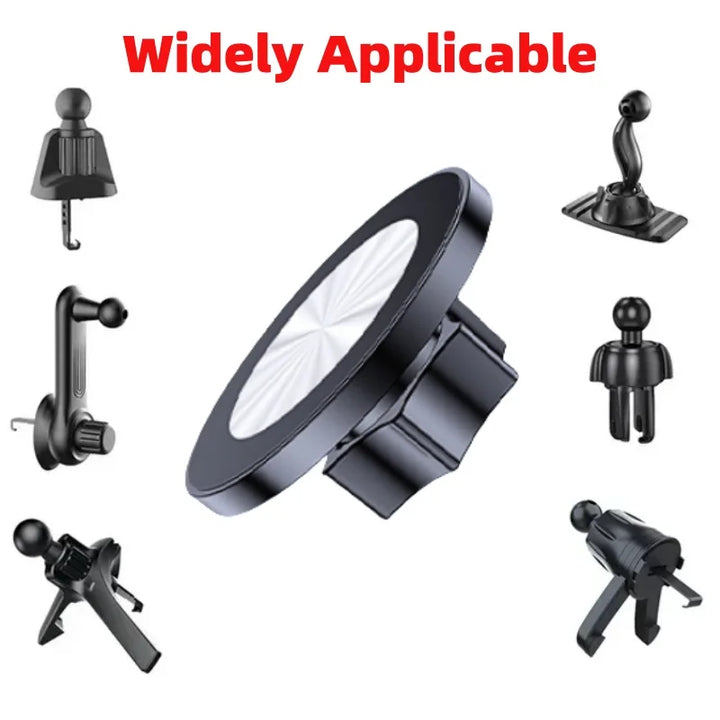 WeZX MagSafe Anti-Vibration Car Phone Holder | 17mm Ball Head Vent Mount | Adjustable Rotatable