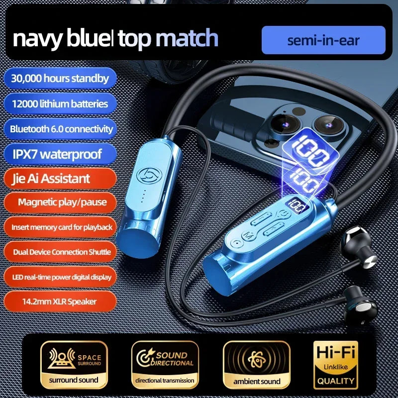 Luxuglow Bluetooth Earphones with Power Bank - Long Battery Life