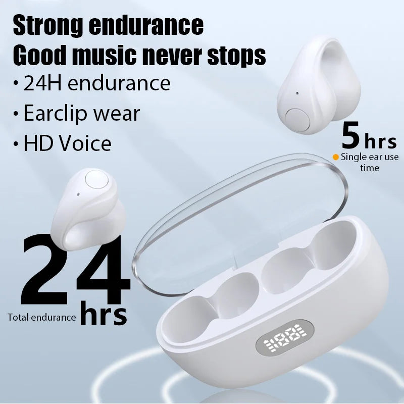JS352 ANC Bluetooth 5.3 TWS Wireless Earbuds with Waterproof Earhook Design